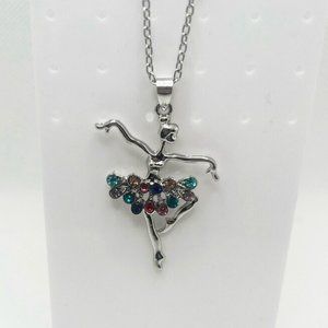 NWOT - Colorful Ballerina Necklace